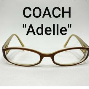 COACH "Adelle" brown/camel reading glasses